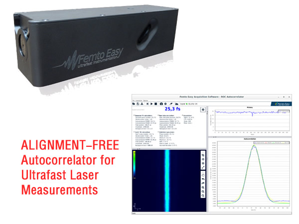 [New Product] ALIGNMENT-FREE Autocorrelator for Ultrafast Laser Measurements