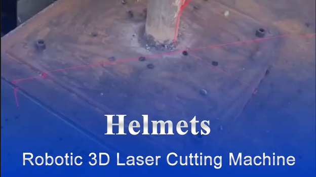 3D Robotic Laser Cutting Machine for Helmets